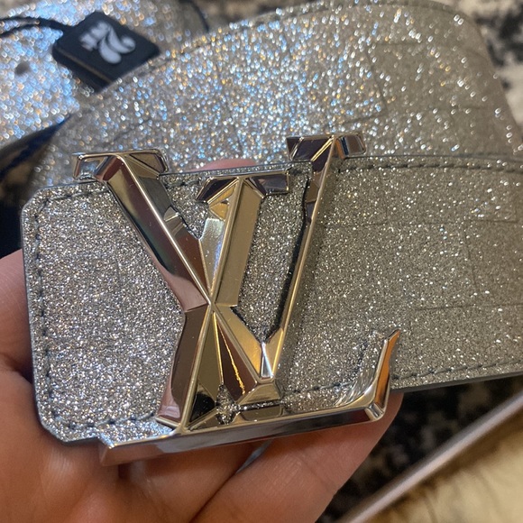 LOUIS VUITTON LV Pyramide Glitter 40MM Belt - Picture 3 of 3